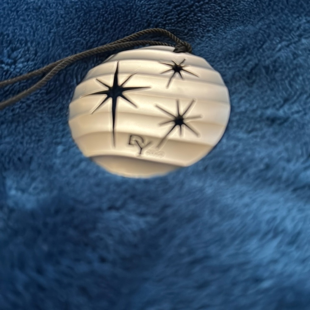 DY silver ornament